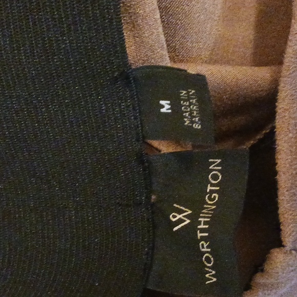 Worthington Leggings pants color Maryland brown sz. M nwt classic elegant style - Picture 6 of 9
